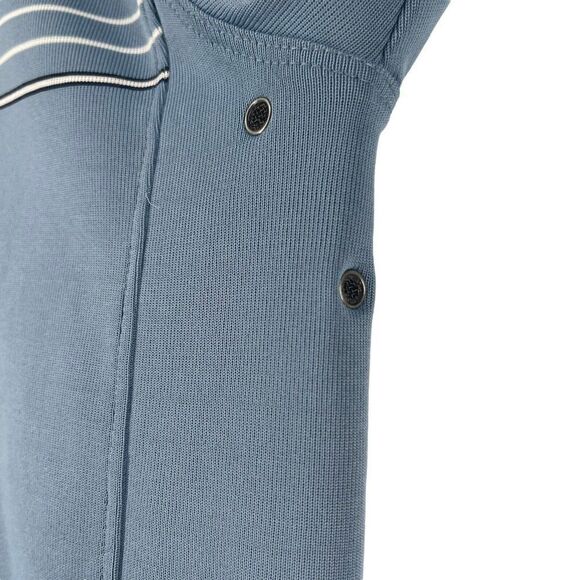 Cutter & Buck Golf Polo Quarter Zip Blue Short Sleeve Five Oaks Mens Size Large - Picture 5 of 9